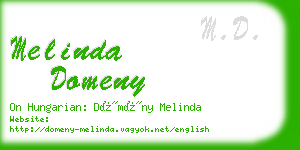 melinda domeny business card